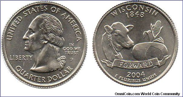 2004 1/4 Dollar - Wisconsin