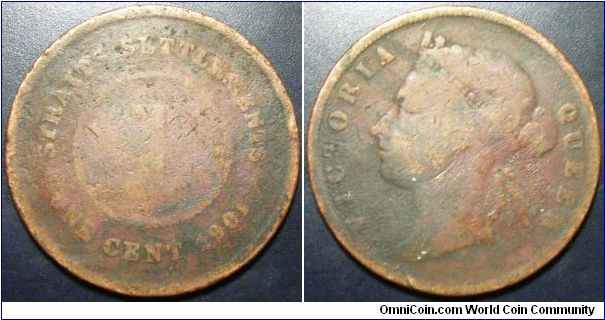 Malaya 1901 1 cent.
