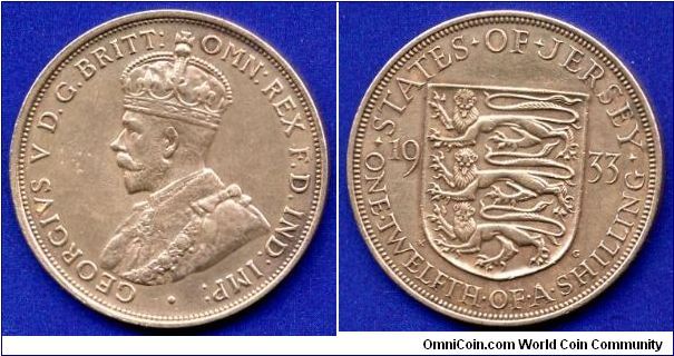 1/12 shilling.
George V (1910-1936).


Br.