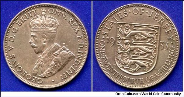 1/24 shilling.
George V (1910-1936).


Br.