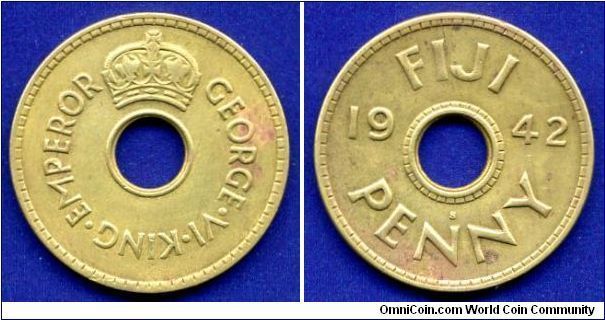 Penny.
George VI (1936-1952).
'S'- San-Francisco Mint.
Mintage 1,000,000 units.


Br.