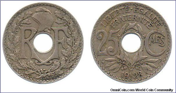 1928 25 centimes