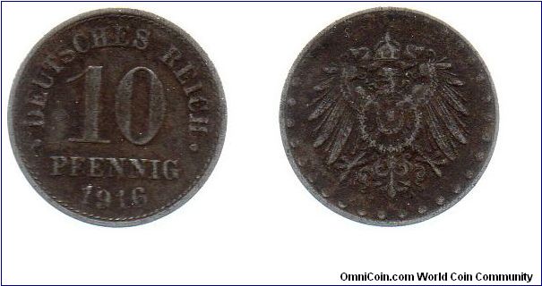 1916 10 pfennig