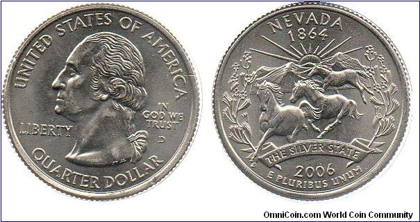 2006 1/4 Dollar - Nevada
