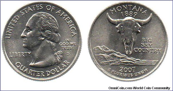 2007 1/4 Dollar - Montana