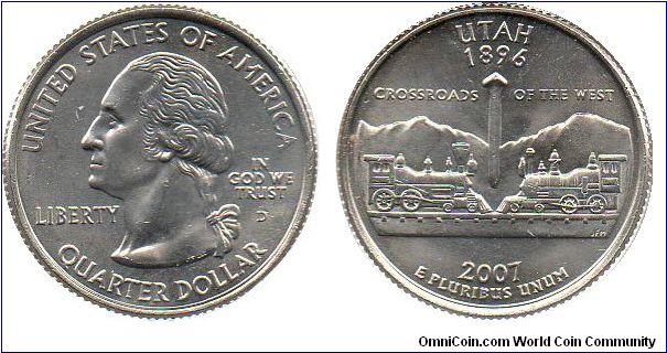 2007 1/4 Dollar - Utah