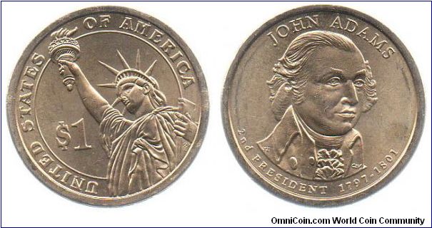 2007 1 Dollar - John Adams