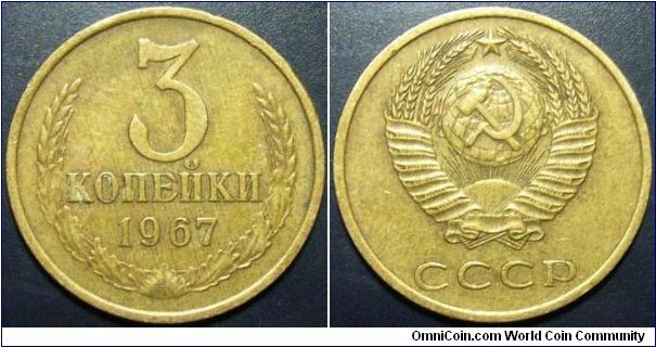 Russia 1967 3 kopek.