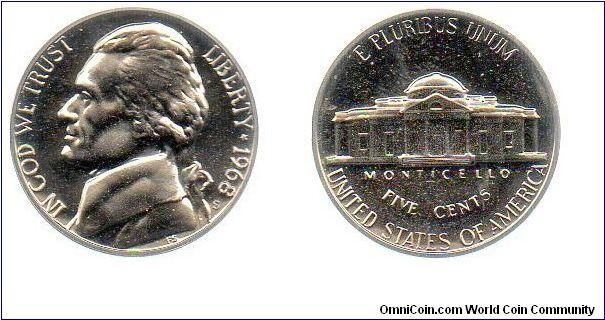 1968 5 cents