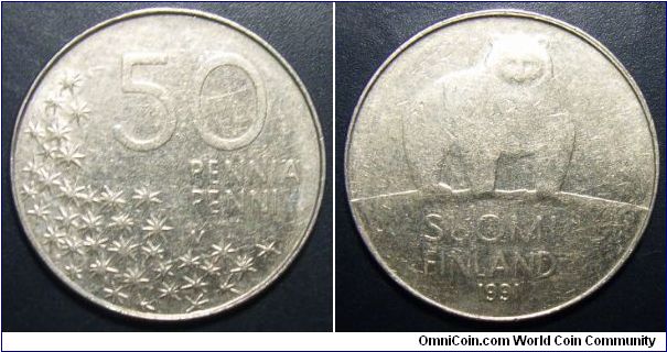 Finland 1991 50 pennia.