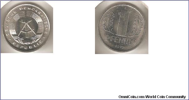 East Germany 1 Pfennig