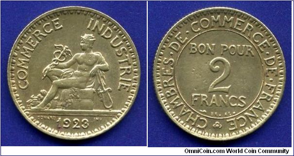 2 Francs.
Republique Francaise.


Br.