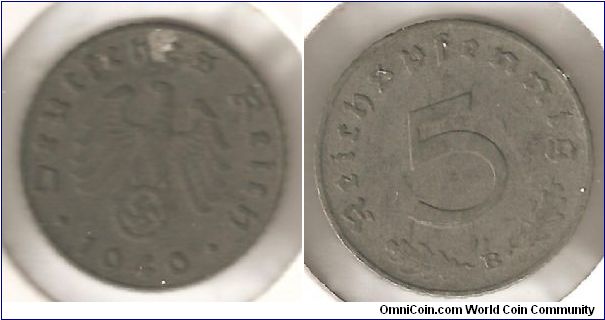 5 Reichspfennig B
