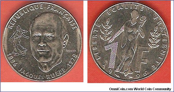 1 franc
Jacques Rueff
nickel