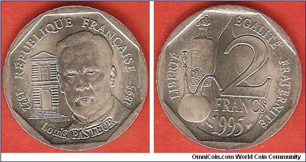 2 francs
Louis Pasteur
nickel