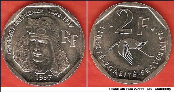 2 francs
Georges Guynemer
nickel