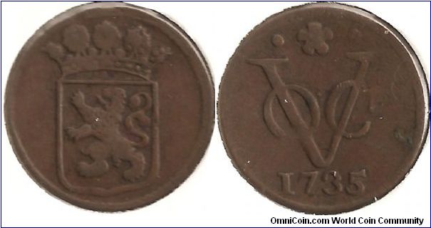 1 Duit Dutch East India Company