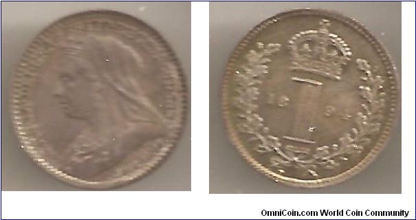 Victoria Maundy 1 penny