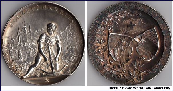 Swiss Shooting Medal - Bern (Thun) 1894