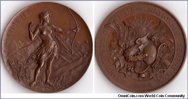 Swiss Shooting Medal - Geneva 1896