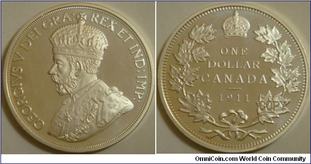 Canada, 1 dollar, 1911 Canada Silver Dollar, replica
