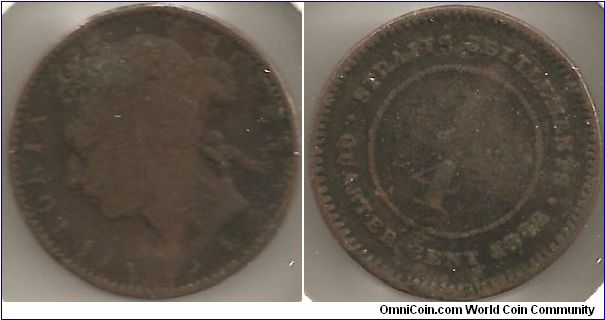 Quarter Cent Straits Settlements