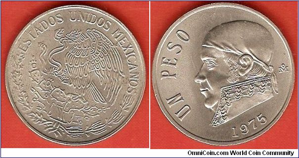 1 peso
Jose Maria Morelos y Payon
copper-nickel