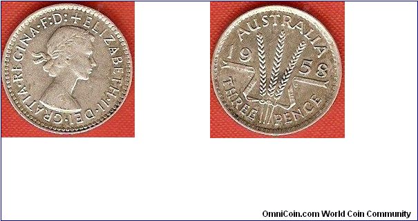3 pence
Elizabeth II, queen
0.500 silver