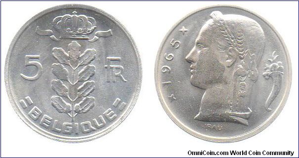 1965 5 Francs - French Legend