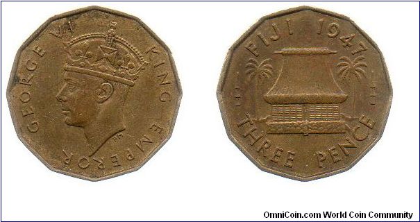 1947 3 pence