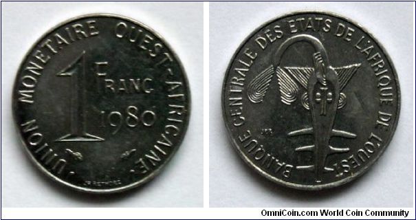 1 franc CFA.