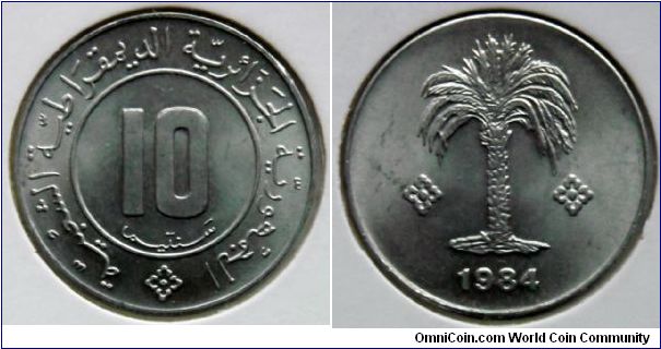 10 centims - aluminium
coin.