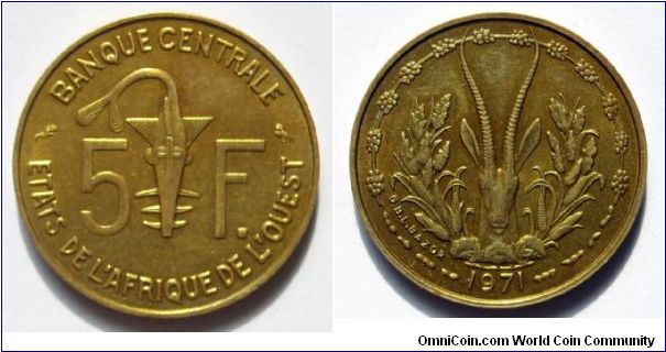 5 francs CFA.