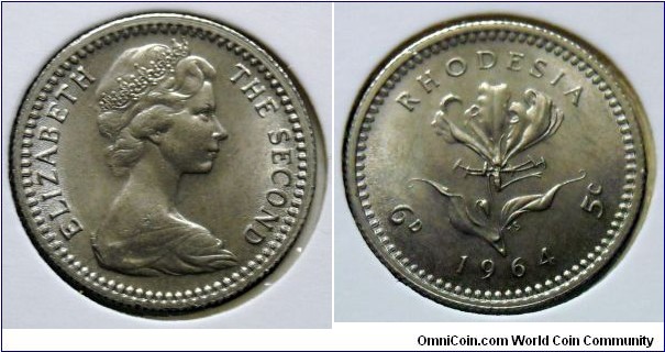 5 cents.
(now Zimbabwe)