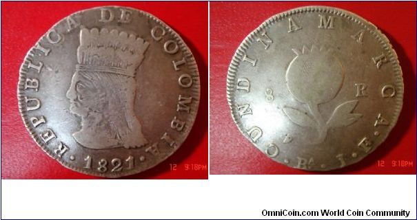 Cundinamarca,VF,very hard to find a example that can see the man's eyes.Sold.