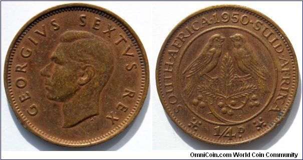 1/4 penny.
Union of South Africa