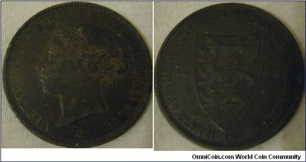 120,000 minted, 1894 jersey 1/12 shilling