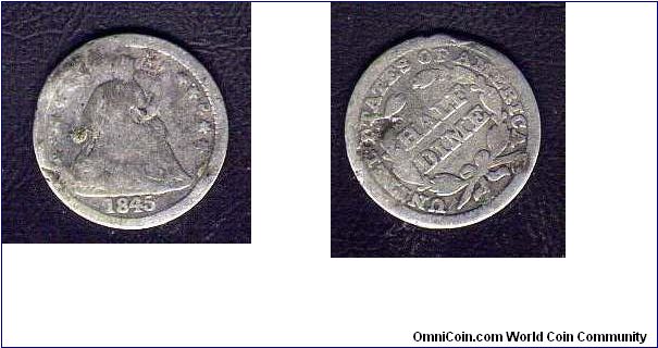 1845

half  dime