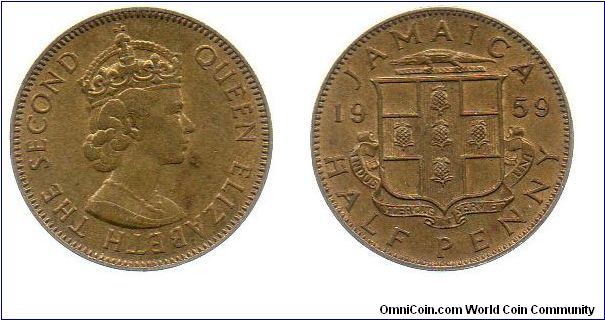 1959 half penny