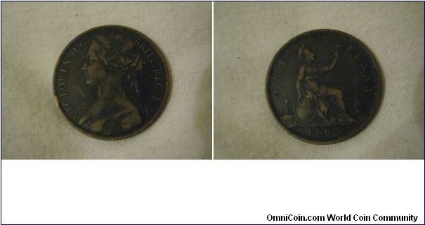a nice looking 1863 penny
