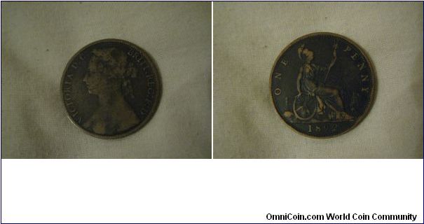 nice coloured 1892 penny