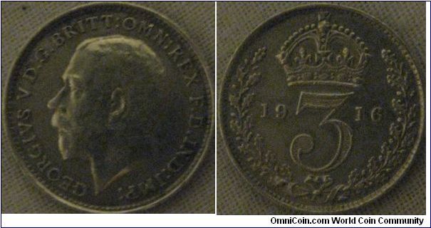 1916 silver 3D, looks bright, possibly polished as it came with other polished coins, but still looks gorgeous