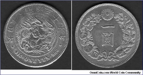 1 Yen

y# a 25.3
==================
Silver

1887-1912
==================