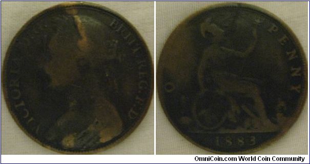 an 1883 penny