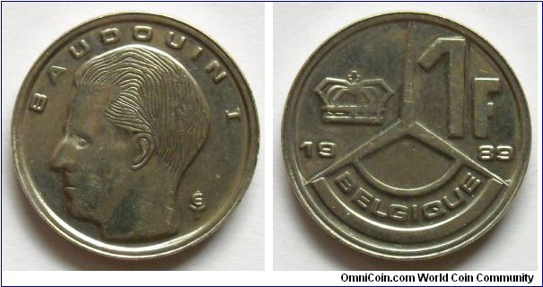 1 franc.
Belgique