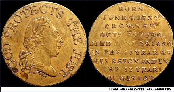 Death of George III, Great Britain.

A decent example of a fairly common medal.                                                                                                                                                                                                                                                                                                                                                                                                                                   