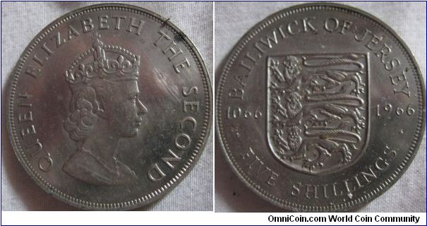 a jersey 1966 crown, bit of toning on reverse at the top