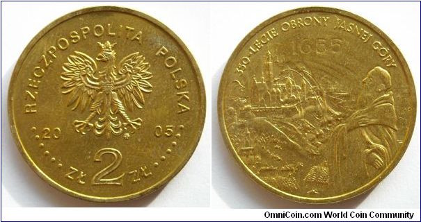 2 zlote.
350th Anniversary of
Jasna Gora Defence