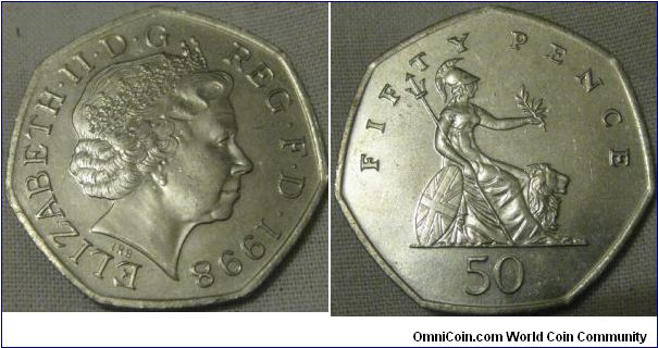 nice lustrous 50p from 1998