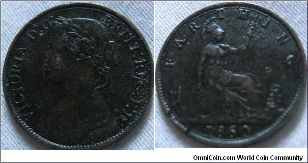 interesting farthing from 1860, seems to have double strikes on all letters on reverse as well as an interesting striking near the lighthouse http://s2.largeimagehost.com/img/untilted/ehtQcts/STA_0421+083.JPG.html for super sized reverse